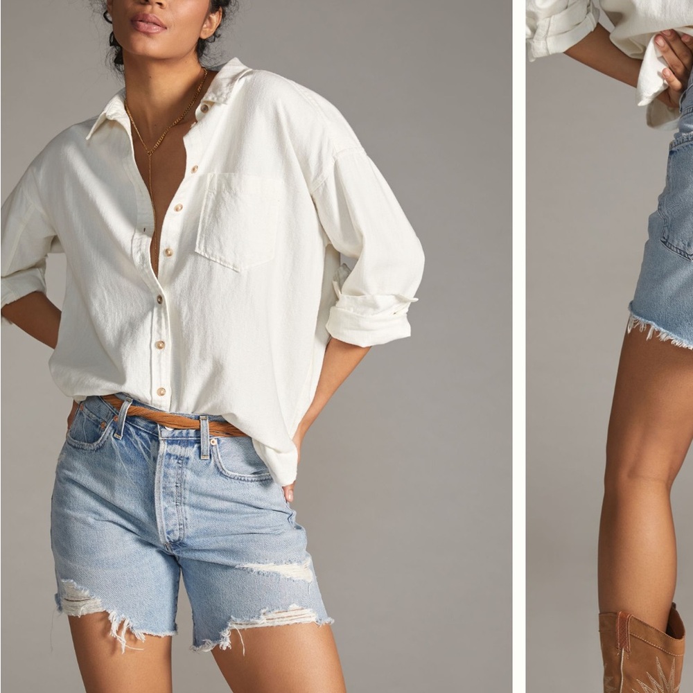Citizens Of Humanity Elle V front denim shorts sz 32